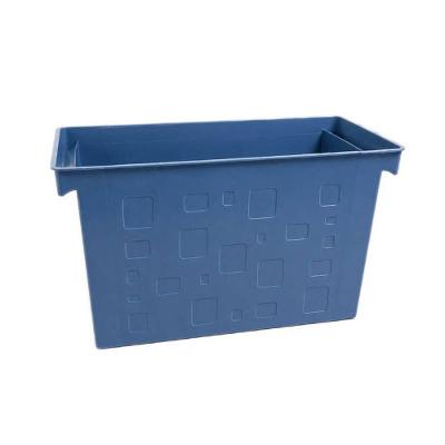 Organizador Kit 06 Caixas Multiuso Retangular Polipropileno Azul Dello 21L