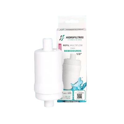 Refil para Filtro Multiflow Hidrofiltros P- Bebedouro Geladeira Purificador Carvão Ativado 1-2 Pol