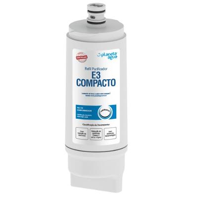 Refil Filtro E3 Compacto 1101a Polipropileno Meltblown com Carvão Ativado Redução de Cloro