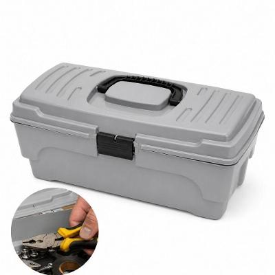 Maleta de Ferramentas Multiuso Color Standard com Estrutura Reforçada Cinza Plástico Resistente 33CM
