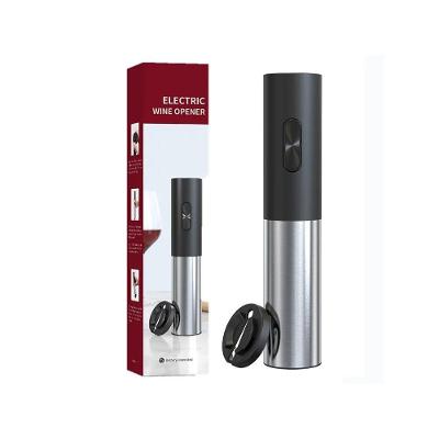Abridor de Vinho Elétrico Premium Automático com Cortador de Lacre Portátil Inox ABS e Aço