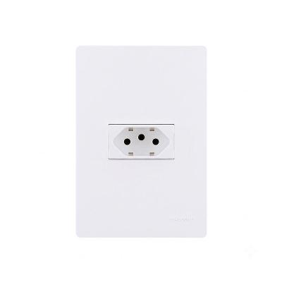 Tomada Infiniti Plus 2P+T 10A com Placa e Suporte 4x2 Branco Margirius
