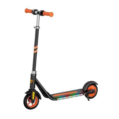 Patinete Elétrico Infantil Unitoys 15km-h e 2520mAh e 60kg e Preto com Led e Pezinho de Apoio