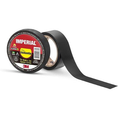 Fita Isolante HB004237556 Isolação Elétrica Retardante a Chama Preto 18MMX5M