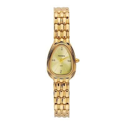 Relógio Feminino Serpens Dourado Analógico com Pulseira de Metal Mondaine