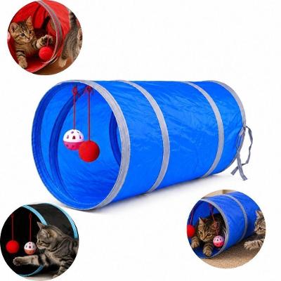 Túnel de Brincadeira para Gatos PET6285 com Sino e Bola de Pelúcia Plástico Transparente 0,092kg