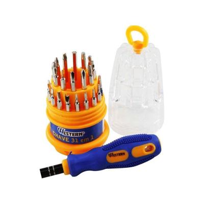 Kit Chaves de Precisão 30 Peças em 1 com Aço Carbono Laranja Western