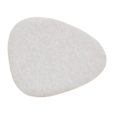 Jogo Americano Ravena Marble Natural Orgânico com Aspecto de Couro em PVC Bege 6 Peças Copa & Cia