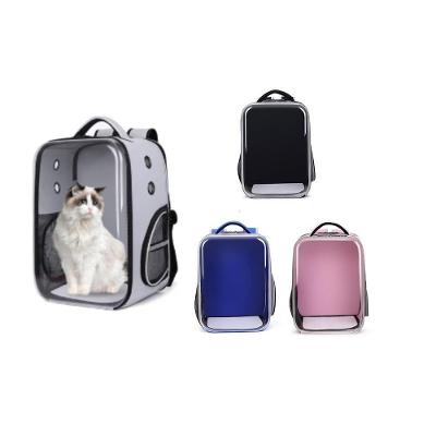 Mochila Pet para Cachorro e Gato Astronauta Transparente Rosa 40X30X20 cm