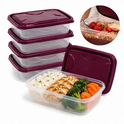 Potes Organizador Retangular m Prime Hermetico com Micro-ondas Freezer e Lava-louças Verde 700ML