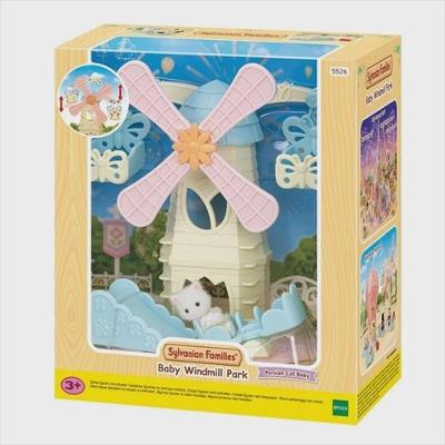 Parque de Moinho de Ventos para Bebês Epoch 5526 com Giro e Gôndola Borboleta Bebê Gato Persa