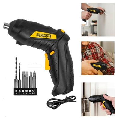Parafusadeira Elétrica Profissional Mini 3,6V 4 Bits Preto 110V
