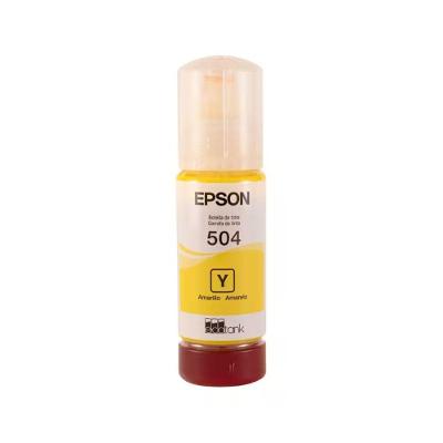 Refil de Tinta T504422 Ecotank com 70ml Amarelo Vibrante Epson 70ML