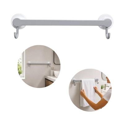 Suporte Multiuso para Banheiro Porta Toalhas com Ventosa Branco Dello 11CM