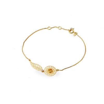 Pulseira Ouro Amarelo 18k Filtro Dos Sonhos L9.2