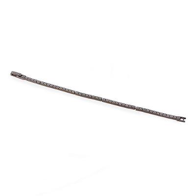 Pulseira Prata Riviera Quadriculada Vd 207