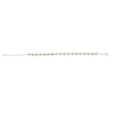 Pulseira Prata De Esferas Vd 153