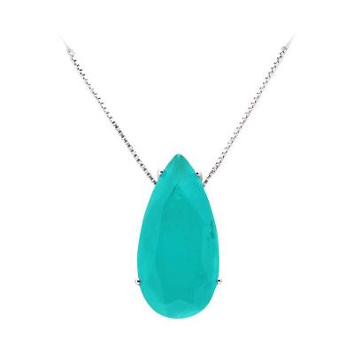 Gargantilha Prata Gota Maxi Vd 172