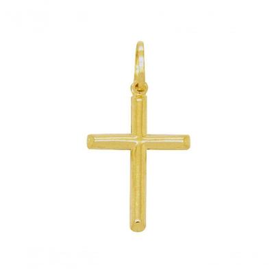 Pingente Ouro Cruz Palito Oca L 2.7