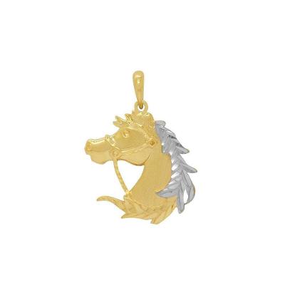Pingente Ouro Cabeça De Cavalo L 9.3