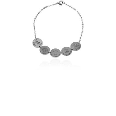 Pulseira Adulto Prata 925 Com Dados Do Bebê Vd 141