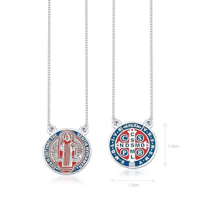 Escapulário Prata São Bento E Cruz De Malta Vd 119