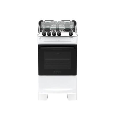Fogão 4 Bocas Atlas Mônaco Top Automático Mesa Inox Branco Bivolt