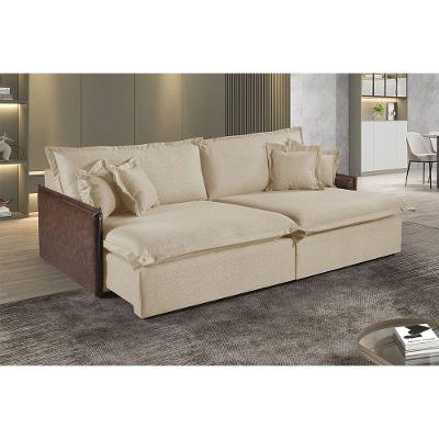 Sofá Martins M-160 Linho 2 Módulos De 80cm Estofados Martins Linho Bege