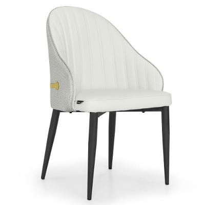 Cadeira De Jantar Estofada Design La Martina - Branco