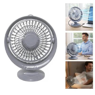 Mini Ventilador de Mesa 75W 2 Cinza Mini Portatil Usb Silencioso Bivolt