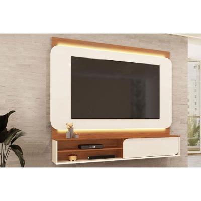 Painel Home para TV 70" 224CM MDF-MDP com LED Freijó DJ Móveis