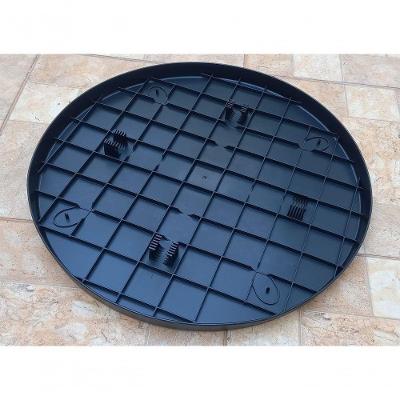 Tampo de Mesa Tambor Bistro Bar Redonda em Plástico Estrutura Resistente à Água Preto Convenienza