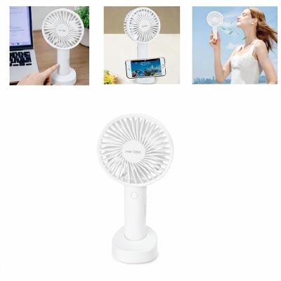 Mini Ventilador de Mesa USB Portatil Mao 3 Pas 3 Velocidades Branco Mini Ventilador Usb Portatil Mao