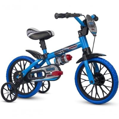 Bicicleta Infantil Veloz 2 Aro 12 Freio a Tambor com Rodinhas Laterais Azul