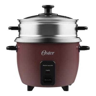Panela Elétrica de Arroz Oster OPAN310 1L 400W com Revestimento Antiaderente Bordô 220V