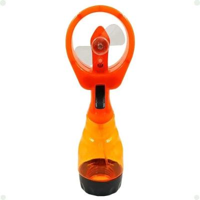 Mini Ventilador de Névoa Platina 280ML 9CM 1 3 Velocidades Laranja Bivolt