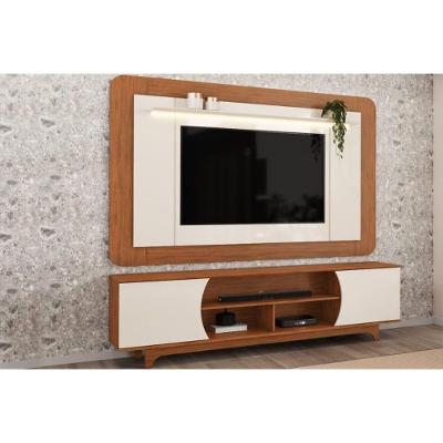 Rack com Painel para TV 70 Pol Ector 220CM com LED Off White DJ Móveis
