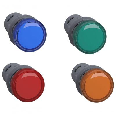 Botão Sinalizador XA2EVM6LC Monobloco com LED 220V Azul Schneider Electric