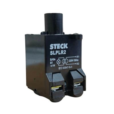 Elemento de Contato Steck Max Botton para Lâmpada BA9S 6V 220V