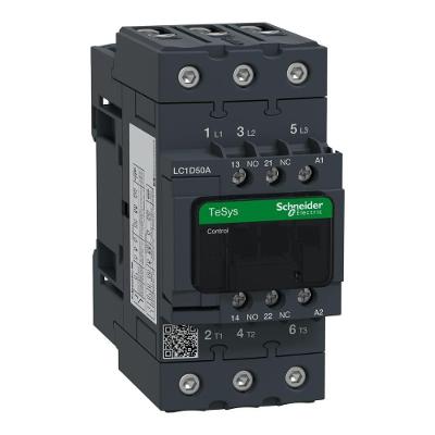 Contator Tesys Deca Schneider Electric LC1D50AP7 50A 230VCA 1NA+1NF com Everlink 220V