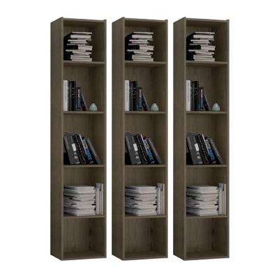 Kit 3 Estantes Livreiro 4 Prateleiras Janaína Castanho - Ajl Móveis