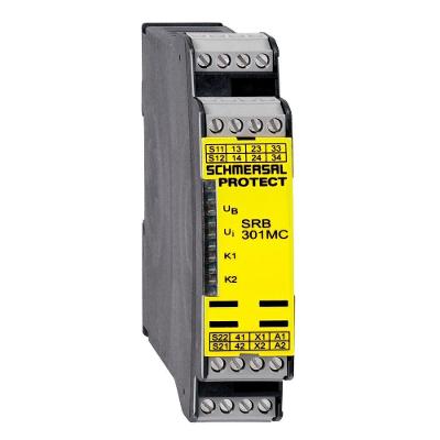 Relé de Segurança Ace Schmersal SRB301MC-24V 3 Contatos NF 24VAC-DC Bivolt