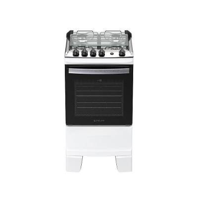 Fogão 4 Bocas Atlas Agile Up Automático Mesa Inox Branco Bivolt