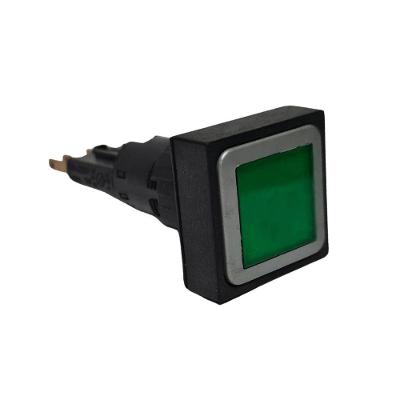 Botão Quadrado para Sinaleiro-Comutador Eaton Q25LT-GN-WB 24V Bivolt