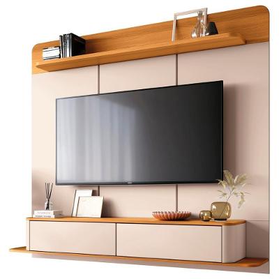 Painel Tv 70 Pol 180cm Bancada Suspensa Gava H01 Off/cinamomo - Mpozenato