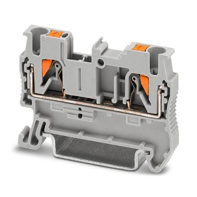Borne de Passagem 3209510 com Conexão Push-in 1 Polo Cinza Phoenix Contact 2,5MM2 800V