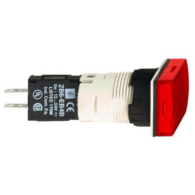 Botão Sinalizador XB6DV4BB LED 12-24VCA-CC Vermelho Bivolt Schneider Electric