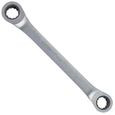 Chave Estrela Plana com Catraca R07401719 72 Dentes Acabamento Cromado Fosco Gedore Red 17X19MM