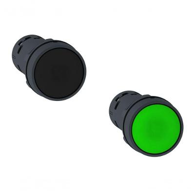 Botão Comando Schneider Electric XB7NA35 22MM 1NA+1NF Bivolt Preto