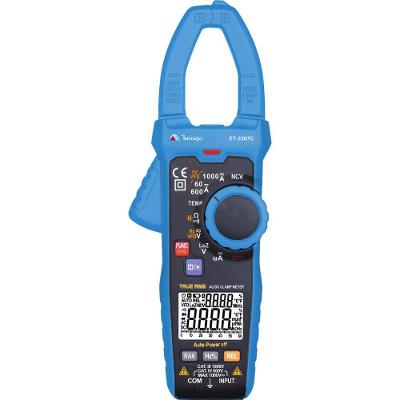 Alicate Amperímetro Digital ET-3367C True RMS NCV Detecção sem Minipa